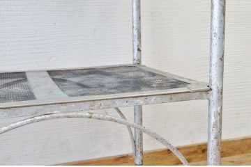 レトロ家具　アンティーク　レトロなアイアンキャスターワゴン