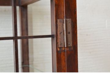 アンティーク家具　魅せる収納にぴったりなアンティークガラスケース (ショーケース、飾り棚)