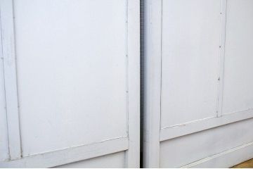 レトロ　古いペイントのルーバー(フェンス、ヴォレー、ボレー、雨戸)
