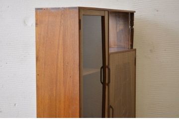 レトロ家具　レトロなデザインのアンティーク本箱(ブックケース)