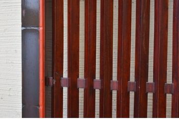 古民具　骨董　古い欅材の特別注文造り腰板玉杢蔵戸(玄関戸)
