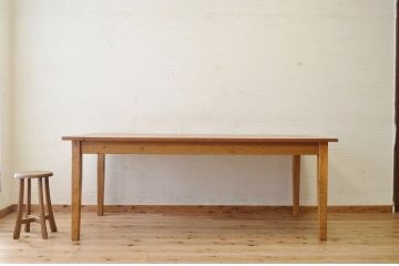 アンティーク家具　1960〜70年代　古い学校の大きなテーブル(ダイニングテーブル、作業台)