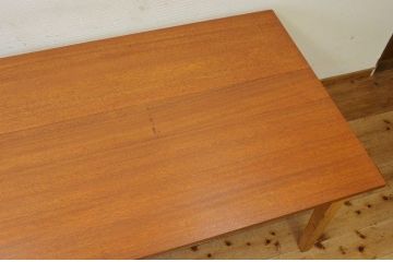 アンティーク家具　1960〜70年代　古い学校の大きなテーブル(ダイニングテーブル、作業台)