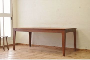 アンティーク家具　1950〜60年代古い学校の大きな作業台(ダイニングテーブル)1