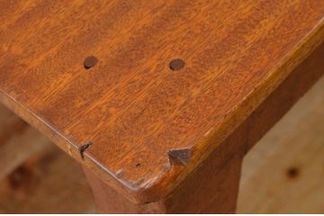 アンティーク家具　1950〜60年代古い学校の大きな作業台(ダイニングテーブル)1