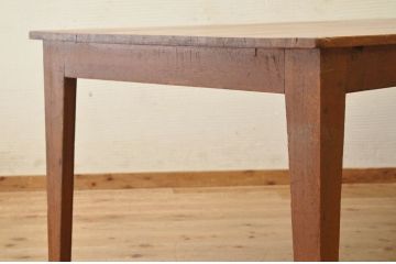 アンティーク家具　1950〜60年代古い学校の大きな作業台(ダイニングテーブル)1