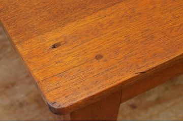 アンティーク家具　1950〜60年代古い学校の大きな作業台(ダイニングテーブル)4