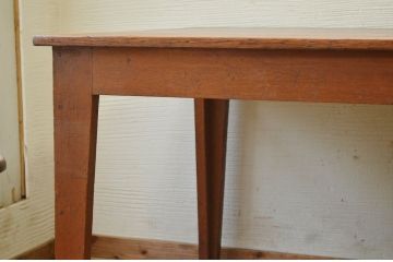 アンティーク家具　1950〜60年代古い学校の大きな作業台(ダイニングテーブル)4