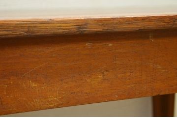 アンティーク家具　1950〜60年代古い学校の大きな作業台(ダイニングテーブル)4