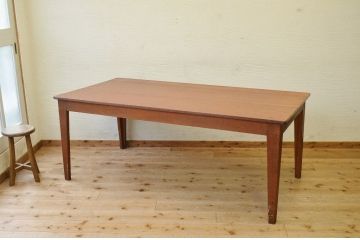 アンティーク家具　1950〜60年代古い学校の大きな作業台(ダイニングテーブル)4