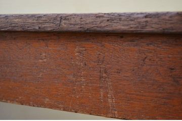 アンティーク家具　1950〜60年代古い学校の大きな作業台(ダイニングテーブル)4