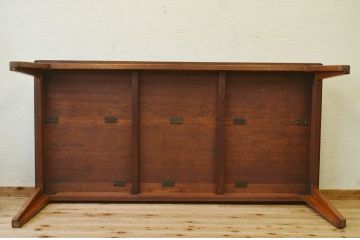アンティーク家具　1950〜60年代古い学校の大きな作業台(ダイニングテーブル)4