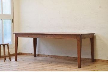 アンティーク家具　1950〜60年代古い学校の大きな作業台(ダイニングテーブル)5