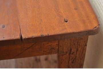 アンティーク家具　1950〜60年代古い学校の大きな作業台(ダイニングテーブル)5