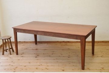 アンティーク家具　1950〜60年代古い学校の大きな作業台(ダイニングテーブル)5
