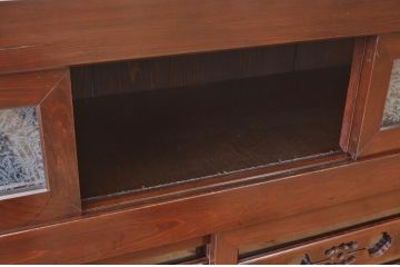 アンティーク家具　古民具　骨董　味の良い四尺水屋箪笥「角カット有」2(食器棚、収納棚)