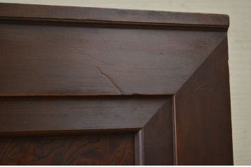 アンティーク家具　古民具　骨董　明治〜大正　黒柿と欅玉杢の上品な水屋箪笥