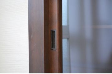 アンティーク家具　古民具　骨董　明治〜大正　黒柿と欅玉杢の上品な水屋箪笥
