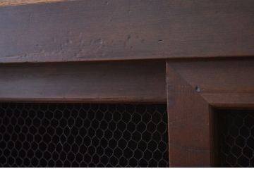 アンティーク家具　古民具　骨董　明治〜大正　黒柿と欅玉杢の上品な水屋箪笥