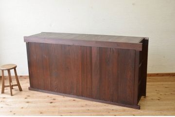 アンティーク家具　古い木の水屋箪笥サイドボード