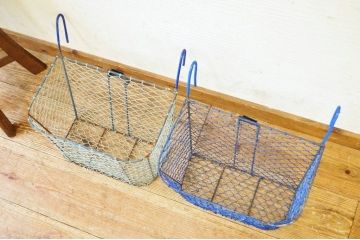 アンティーク雑貨　レトロなカゴ2個セット