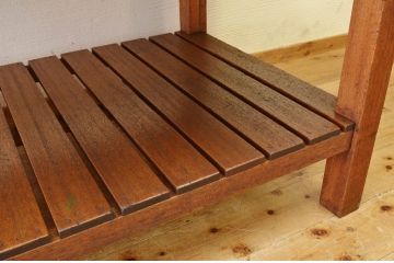 アンティーク家具　重厚!!天板がナラ材の骨太作業台1(ダイニングテーブル)
