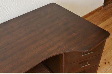 アンティーク家具　子供用の組み立て式アンティーク両袖机