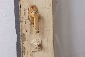 アンティーク　ジャンク品　古い汽車・客車に使われていたスライド式のドア(1)