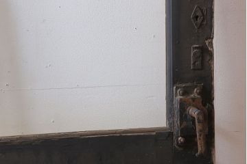 アンティーク　ジャンク品　古い汽車・客車に使われていたスライド式のドア(1)