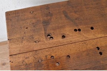 アンティーク家具　素敵な雰囲気!古い工場の小振りな作業台(テーブル)