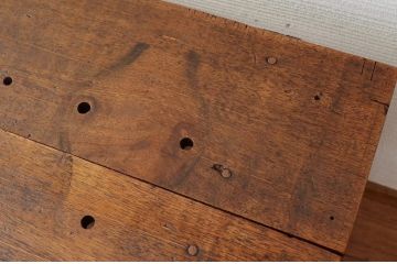 アンティーク家具　素敵な雰囲気!古い工場の小振りな作業台(テーブル)