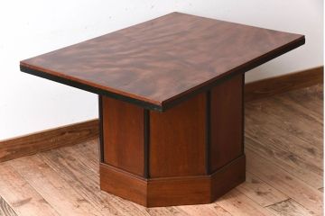 アンティーク家具　 和製アンティーク　古い欅材の八角カフェテーブル(センターテーブル・コーヒーテーブル)