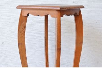 アンティーク家具　可愛いデザイン!アンティーク猫脚花台