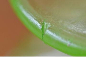 アンティーク雑貨　大正〜昭和初期　ウランガラス氷コップ2
