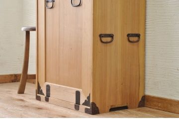 アンティーク家具　古民具　骨董　ケンドン扉収納棚(書箱、時代箪笥)