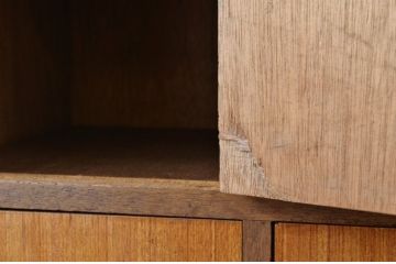 レトロ家具　1970年代レトロな扉付き下駄箱