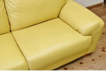 中古　コスガ(KOSUGA)製　本革2Pソファ