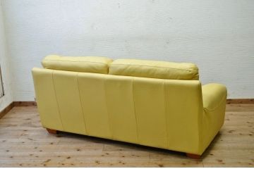 中古　コスガ(KOSUGA)製　本革2Pソファ