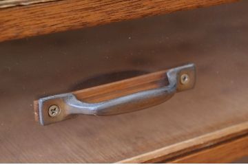 アンティーク家具　1970年代前面がアクリル板の引き出し箱2個セット3