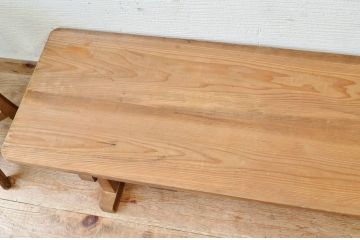 アンティーク家具　古い木味のアンティークテーブル(作業台・机・裁ち板)