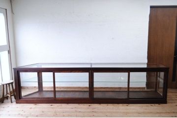 アンティーク家具　特大!3m超、古い和菓子店の大型ガラスケース