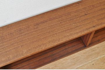 アンティーク家具　古い木の横長ローボード