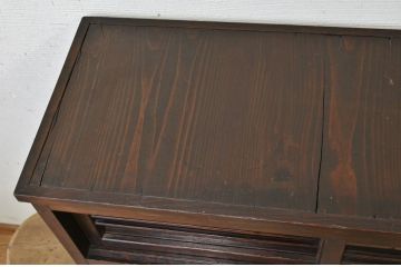 アンティーク家具　★使い込まれたアンティーク下駄箱(収納棚)