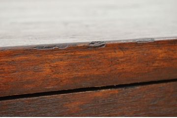 アンティーク家具　大きな引き出し付きアンティーク作業台(ダイニングテーブル、机)