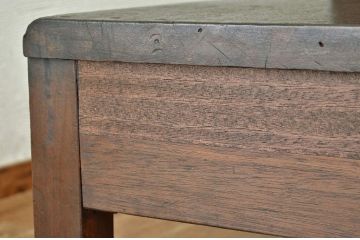 アンティーク家具　大きな引き出し付きアンティーク作業台(ダイニングテーブル、机)