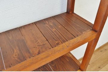 アンティーク家具　古い木のアンティーク飾り棚(陳列棚)2