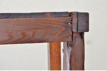 アンティーク家具　古い木のアンティーク飾り棚(陳列棚)2