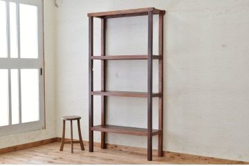 アンティーク家具　★古い木のアンティーク飾り棚(陳列棚)3