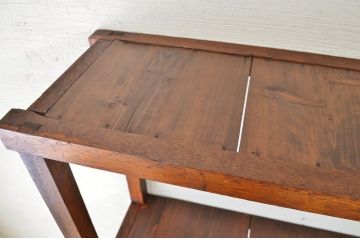 アンティーク家具　★古い木のアンティーク飾り棚(陳列棚)3