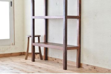アンティーク家具　★古い木のアンティーク飾り棚(陳列棚)3